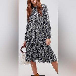 ASOS pattern midi dress